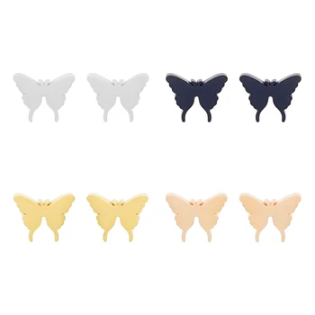 Нов списък от прекрасни женски бижута с животни-пеперуди от неръждаема стомана