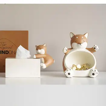 Креативната кутия за изпомпване на животните, кутия за тъкани от смола, кутия за съхранение на дистанционното управление в хола, Творческа обстановка за съхранение, декорация на дома