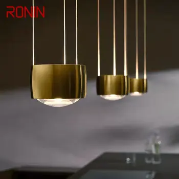 Окачен лампа RONIN Nordic Creative LED Vintage Simple Gold Small Light за дома, трапезария, прикроватной нощни шкафчета в спалнята