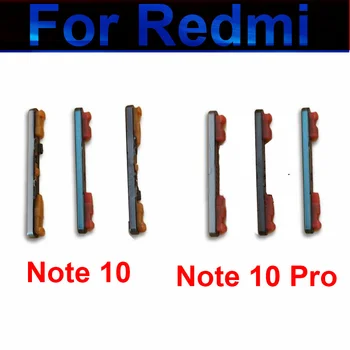 Странични Бутони за Включване на Звука За Xiaomi Redmi Note 10 10 Pro 10Pro превключвател за Изключване на Звука Странични Бутони за Захранване на Резервни Части За Ремонт на