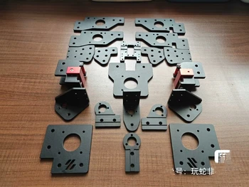 3D принтер Funssor Voron Trident от алуминиева сплав с ЦПУ, изработени изцяло метална комплект за ъпгрейд, Комплект от детайли с CNC от алуминиева сплав Fame kit