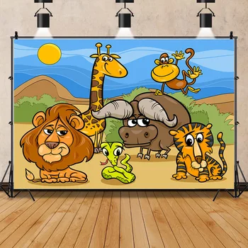 Карикатура на тропическите джунгли в ШУОЖИКЕ, парк за диви животни, фотосесии, детски рожден ден и снимка на новороденото, на фона подпори FZ-08
