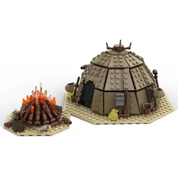 Палатка Уртия - Огън/ Село на Татуине Строителни играчки 560 броя MOC Build