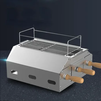 Специална печка за барбекю с пещ търговски температура, бездымная печка от сгъсти неръждаема стомана, Домакински