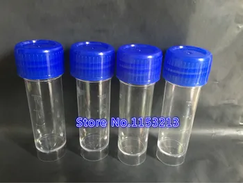 Пластмасови флакони с винт капачка, Прозрачни Пластмасови чаши за анализ на урината с винт на капака, бутилка за проба на урината обем 25 ml със скалата 100 бр./бр.