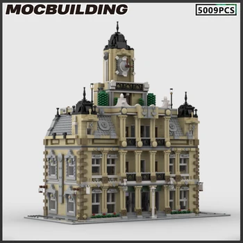 MOC Building Blocks Модулен модел Сградата на съда САМ Bricks Серия от Street View Събиране на градския ландшафтна архитектура Birthday