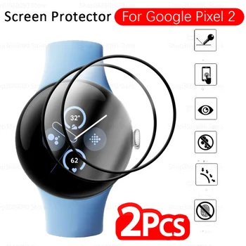 2 елемента Меко Защитно Стъкло За Google Pixel Watch 2 9D Огъната Капачка Протектор на Екрана Googe Pixel Watch2 Pixel2 Smartwatch Филм