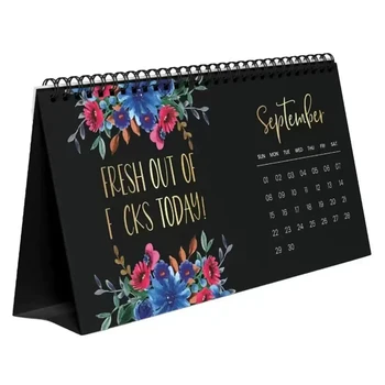 Настолен календар за уморени жени Календар на 2024 година Забавен месечен календар Идеалният подарък за жени с трайни дъно