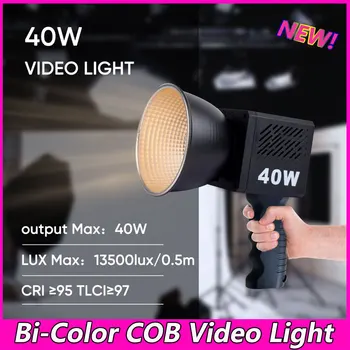JYYX 40 W два цвята COB Video Light фотографско студио Led Лампа 2500 До-6500 До 3400 mah за Директно Излъчване на Видео с Камери