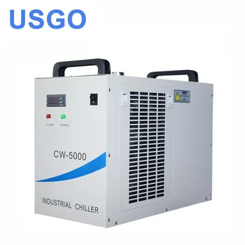 Промишлен воздушноводяной охладител USGO CW5000 за машина за лазерно гравиране на CO2 с охлаждане на лазерната тръба с мощност 80 w 100 W