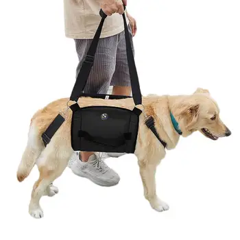 Каишка за пренасяне на кучета, подпомагаща шлейка за стълби, голяма шлейка за рехабилитация, шлейка за повдигане на кучета За рязане на ноктите, каишка за