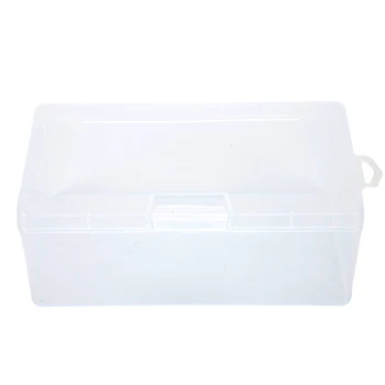 Правоъгълна Прозрачна пластмасова кутия за съхранение с капак, съд за бижута от мъниста, органайзер, за аксесоари за съхранение на домашни прибори