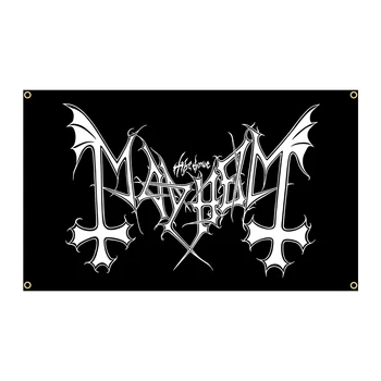 3x5-крак Логото на Mayhem Distressed The True Mayhem ft flag банер