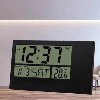 Големите стенни часовници Начало декор Цифров Настолен будилник Електронен часовник Календар, Таймер за обратно отброяване Температура Модерен дизайн