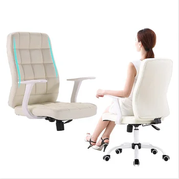 Модерен дизайн на облекло, на Едро, Oem, отточна тръба на шарнирна връзка Компютърен стол за КОМПЮТЪР, офис-мениджър, Бял Мрежест кожен подлакътник, Ергономичен стол за офис
