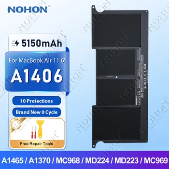 Батерия за лаптоп NOHON A1406 за Apple Macbook Air 11,6 