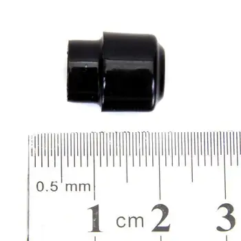 5шт Черен пластмасов връх тялото на превключвател Гитарная дръжка бочкообразного тип