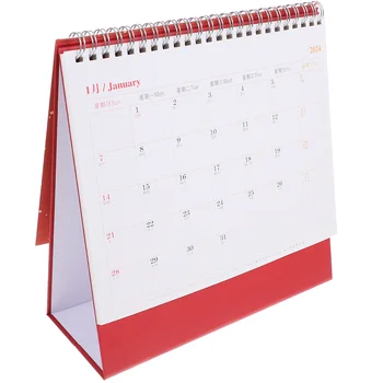 Офис 2024 Настолен календар Планер график Календарное украса за Нова година 2024 Календарное украса