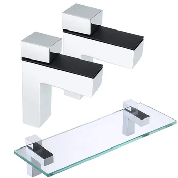Регулируем стъклен стойка за рафтове, F-образна скоба, с конструкция от алуминиеви, подобрява организацията и демонстрация на вашите вещи